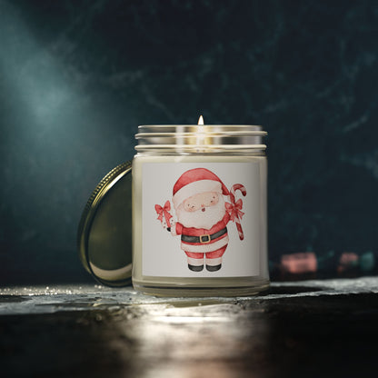Santa Claus Scented Candles, Coconut Apricot Wax (4oz, 9oz)