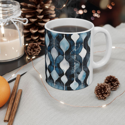 Watercolor Links Ceramic Mug, (11oz, 15oz)