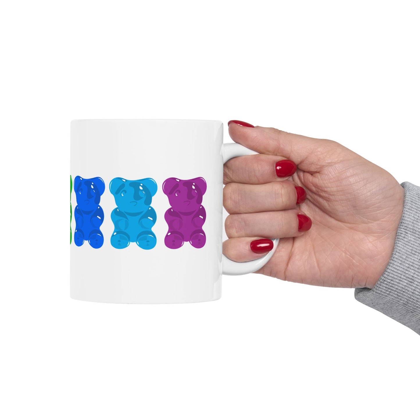 Rainbow Pride Gummy Bears Coffee Mug (11oz/15oz)