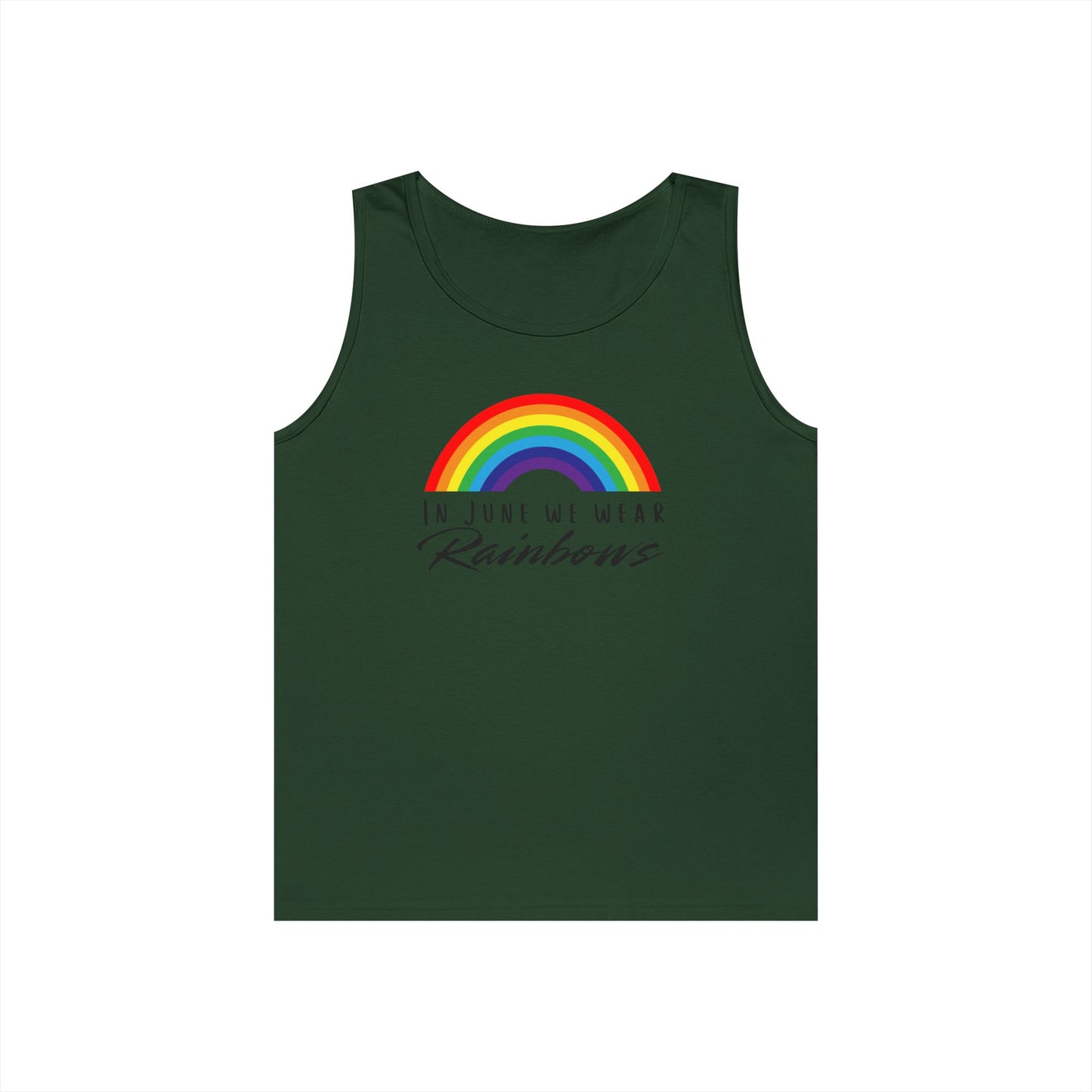 In June We Wear Rainbows Unisex Heavy Cotton Tank Top