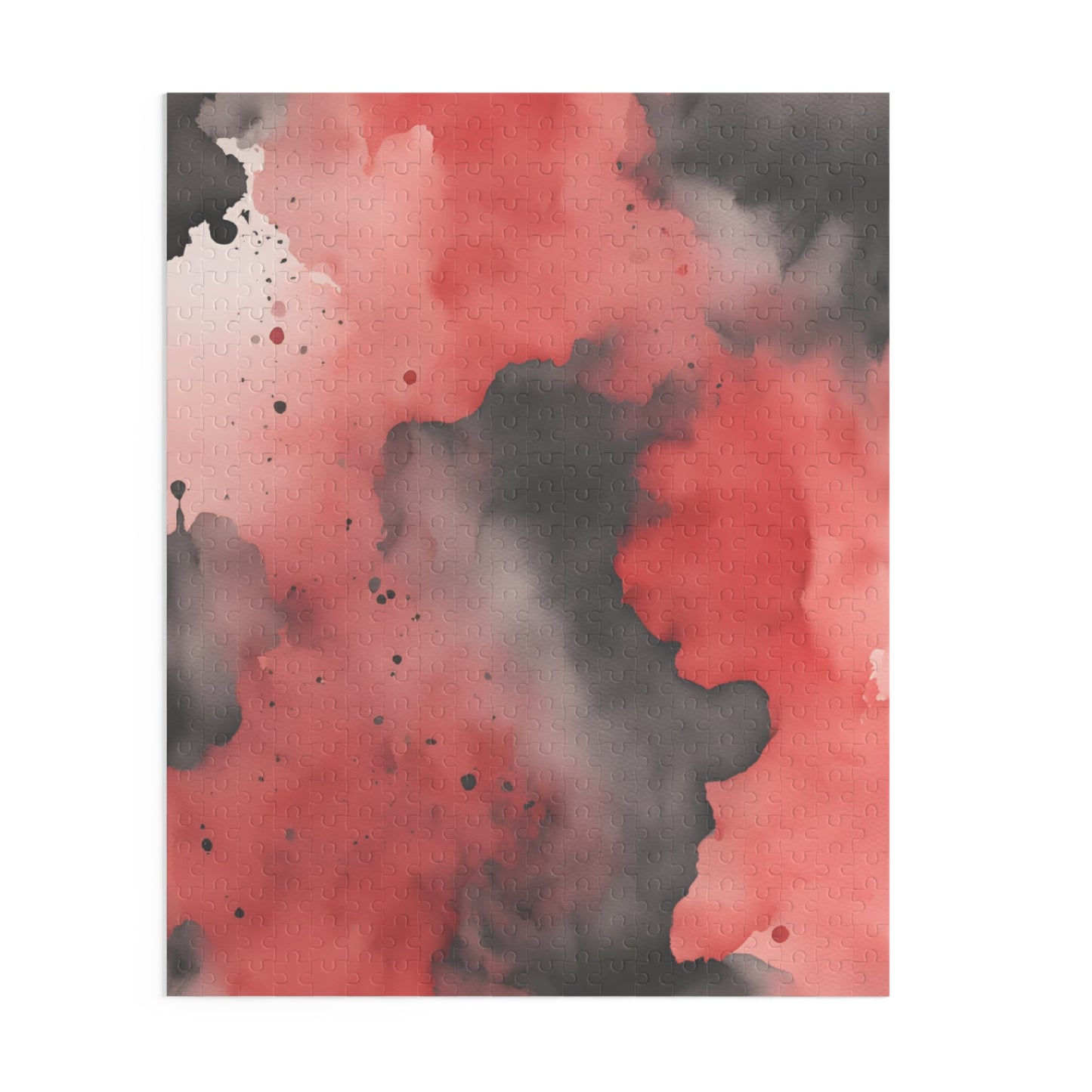 Black and Red Watercolor Puzzle (120, 252, 500-Piece)