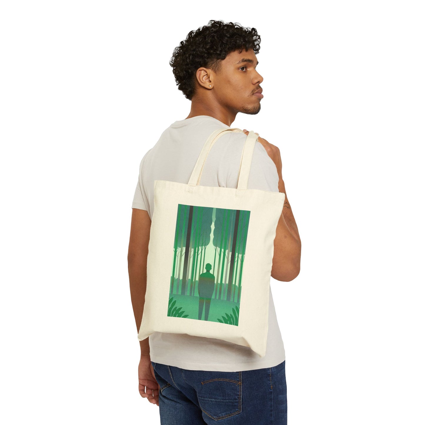 Forest of Mindfulness Cotton Canvas Tote Bag
