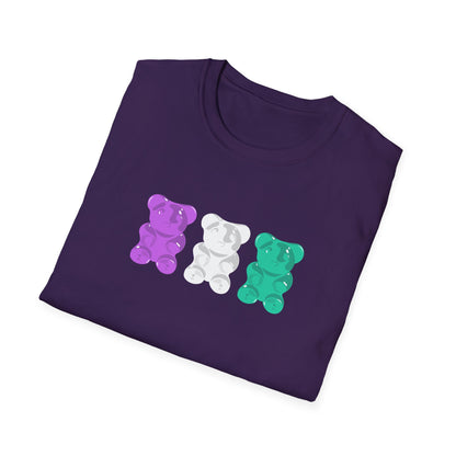 Genderqueer Pride Gummy Bears Unisex Softstyle T-Shirt