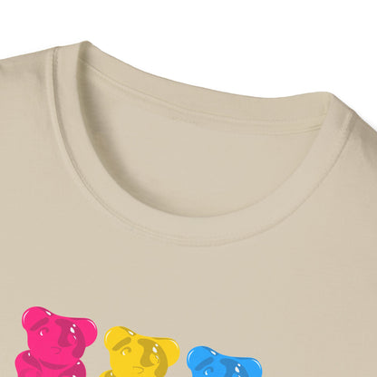 Pansexual Pride Gummy Bears Unisex Softstyle T-Shirt