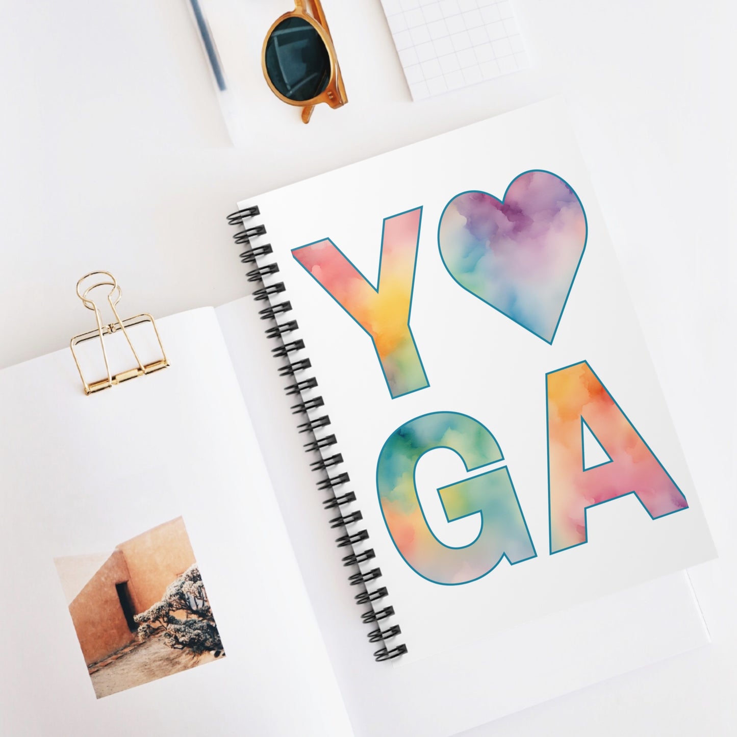 Yoga Spiral Notebook - Ruled Line