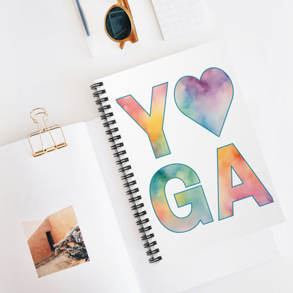 Yoga Spiral Notebook - Ruled Line