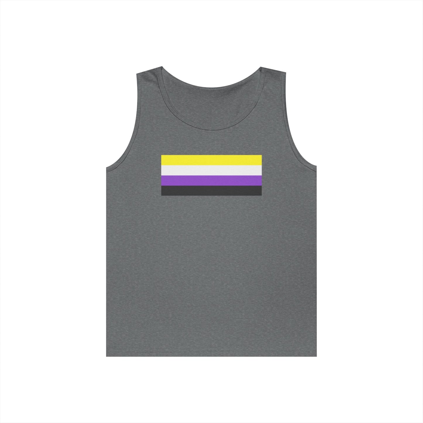 Nonbinary Pride Flag Unisex Heavy Cotton Tank Top