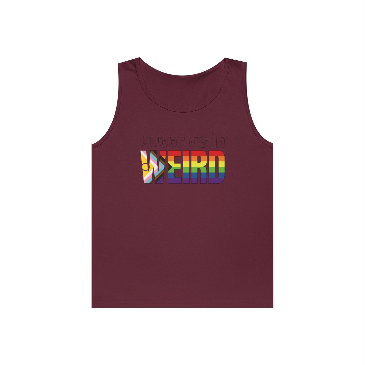 Queer As In Weird Unisex Heavy Cotton Tank Top