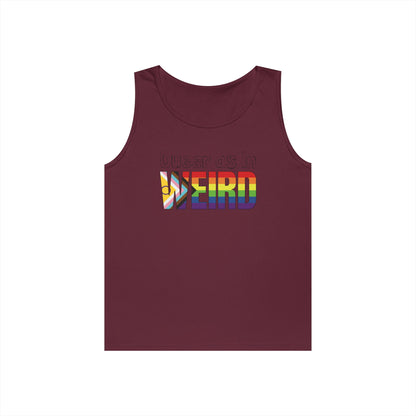 Queer As In Weird Unisex Heavy Cotton Tank Top