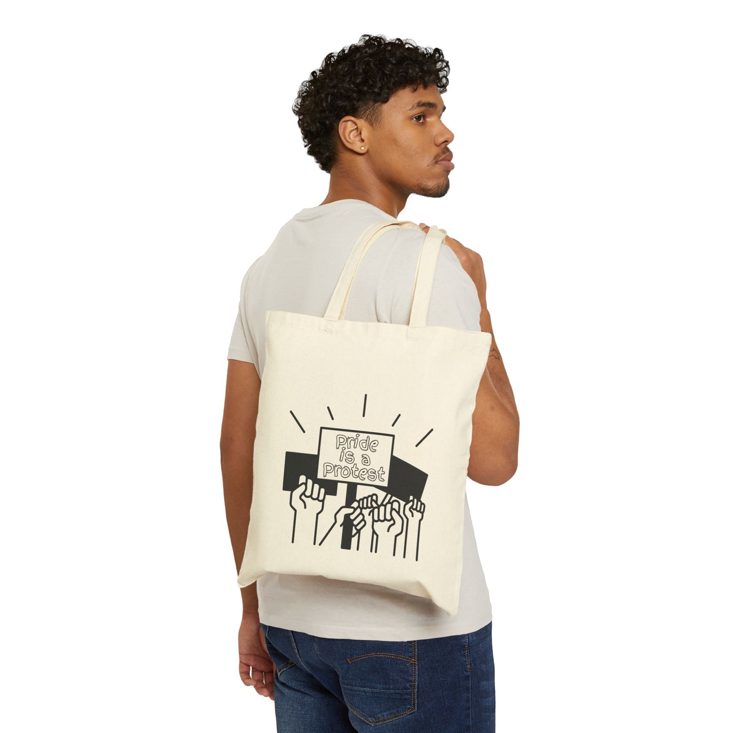 Pride Is A Protest Pride Canvas Tote
