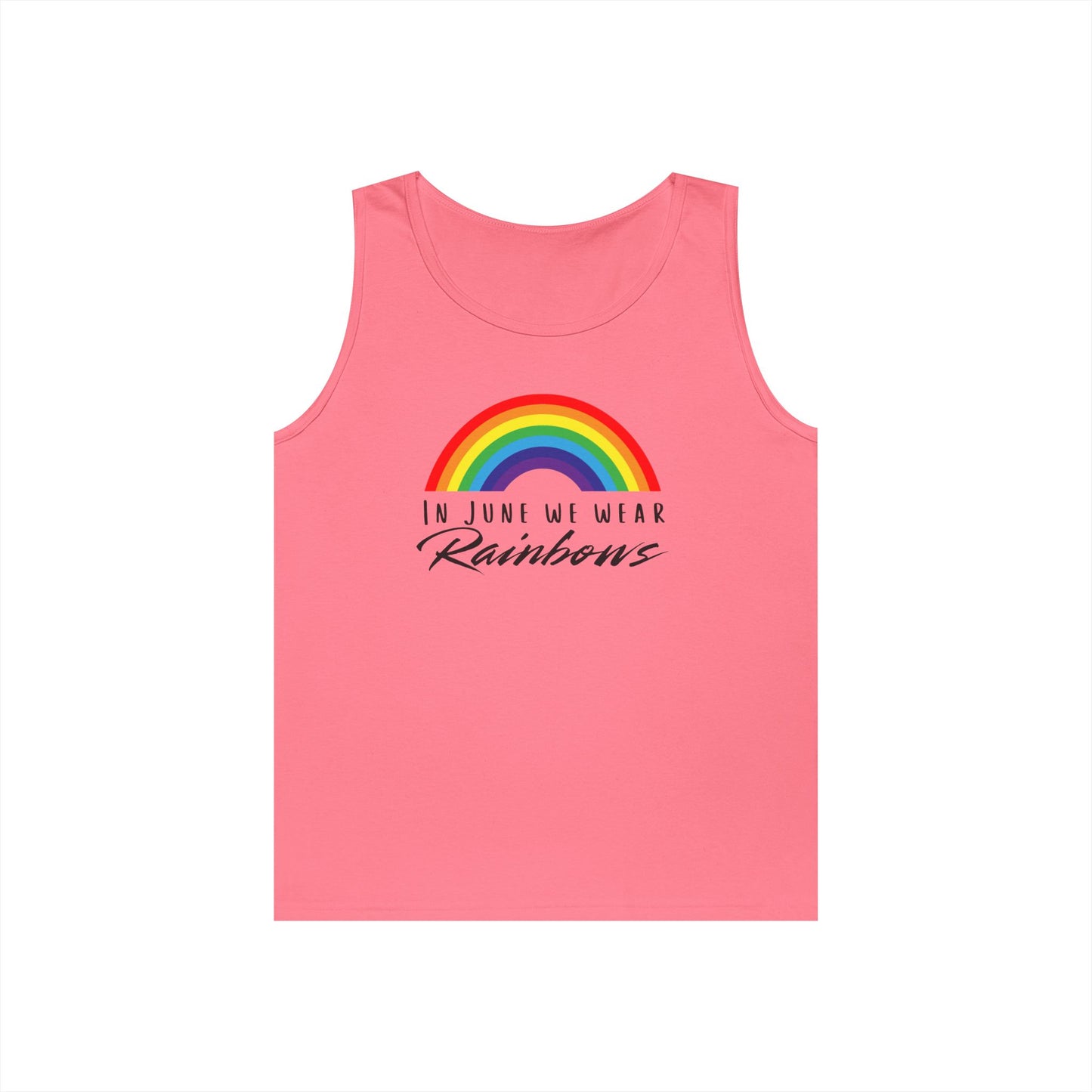 In June We Wear Rainbows Unisex Heavy Cotton Tank Top