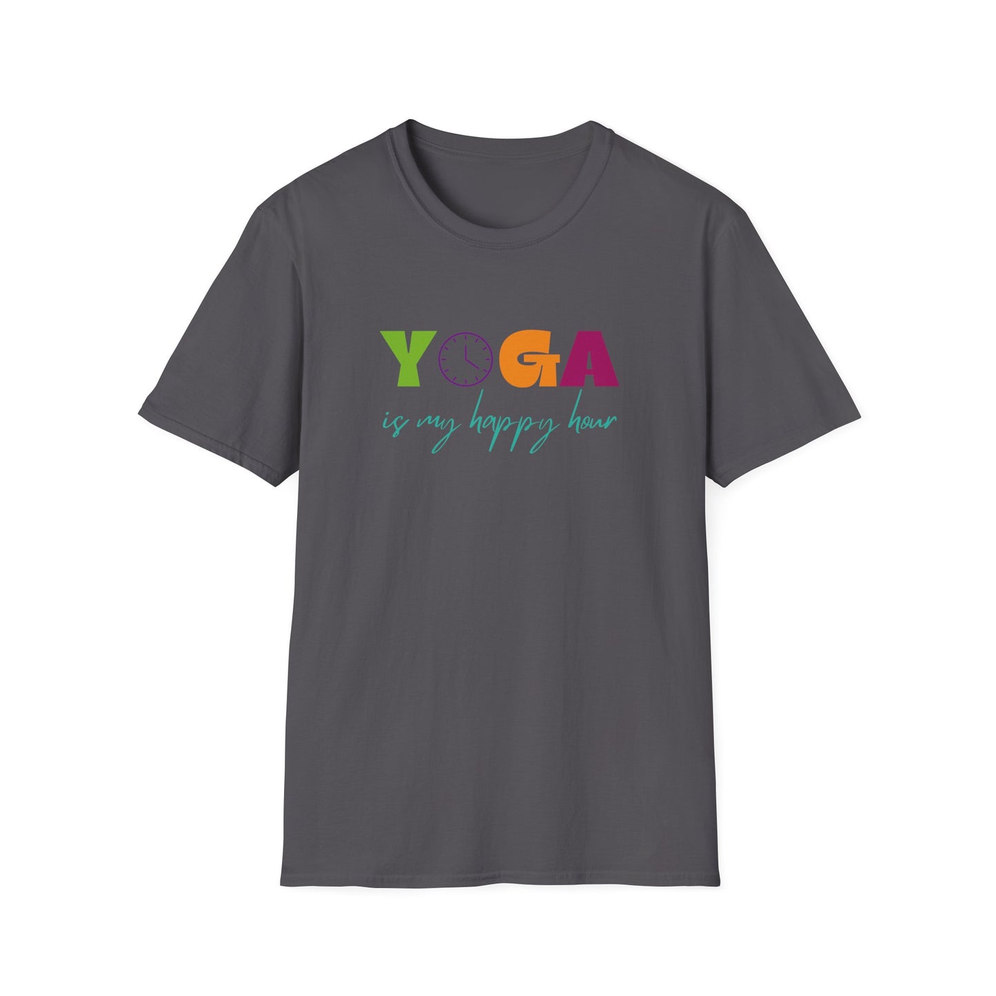 Yoga Is My Happy Hour Unisex Softstyle T-Shirt