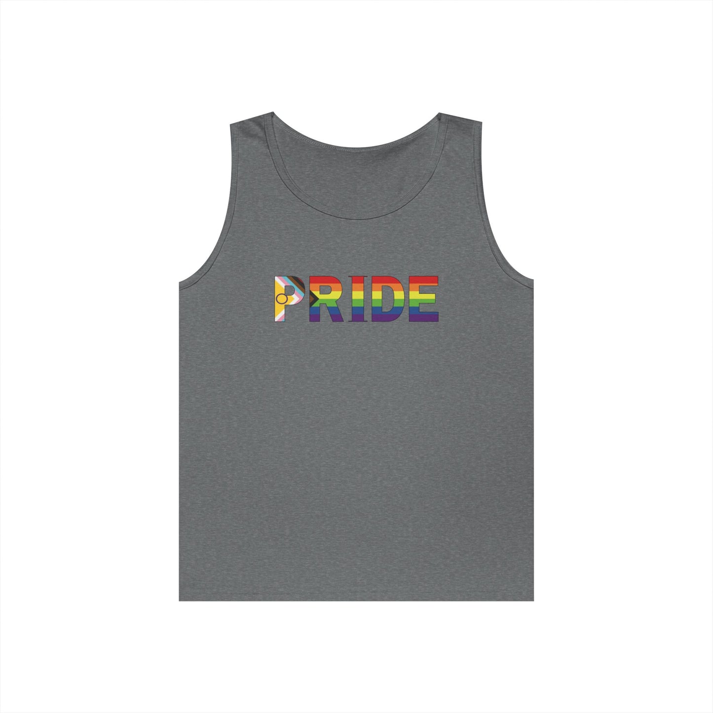 Inclusive Rainbow PRIDE Unisex Heavy Cotton Tank Top