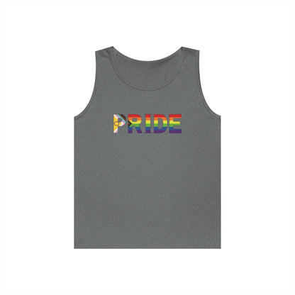 Inclusive Rainbow PRIDE Unisex Heavy Cotton Tank Top