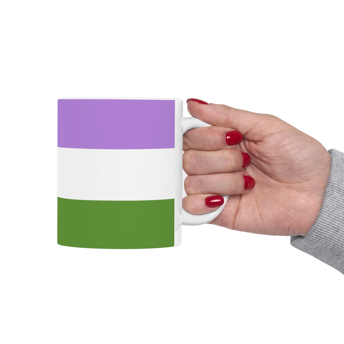 Genderqueer Pride Flag Coffee Mug (11oz/15oz)