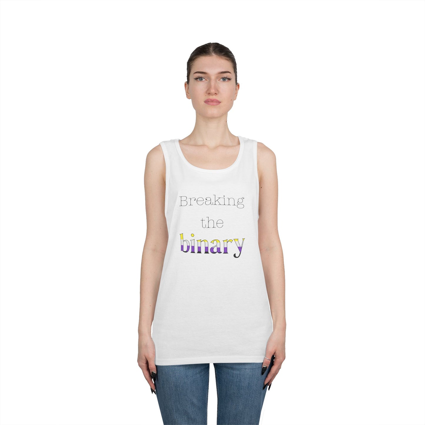 Breaking the Binary Unisex Heavy Cotton Tank Top