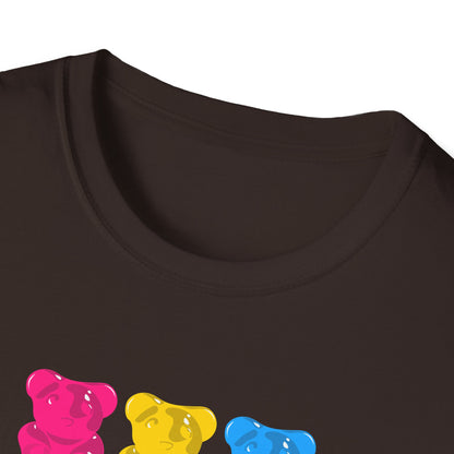 Pansexual Pride Gummy Bears Unisex Softstyle T-Shirt