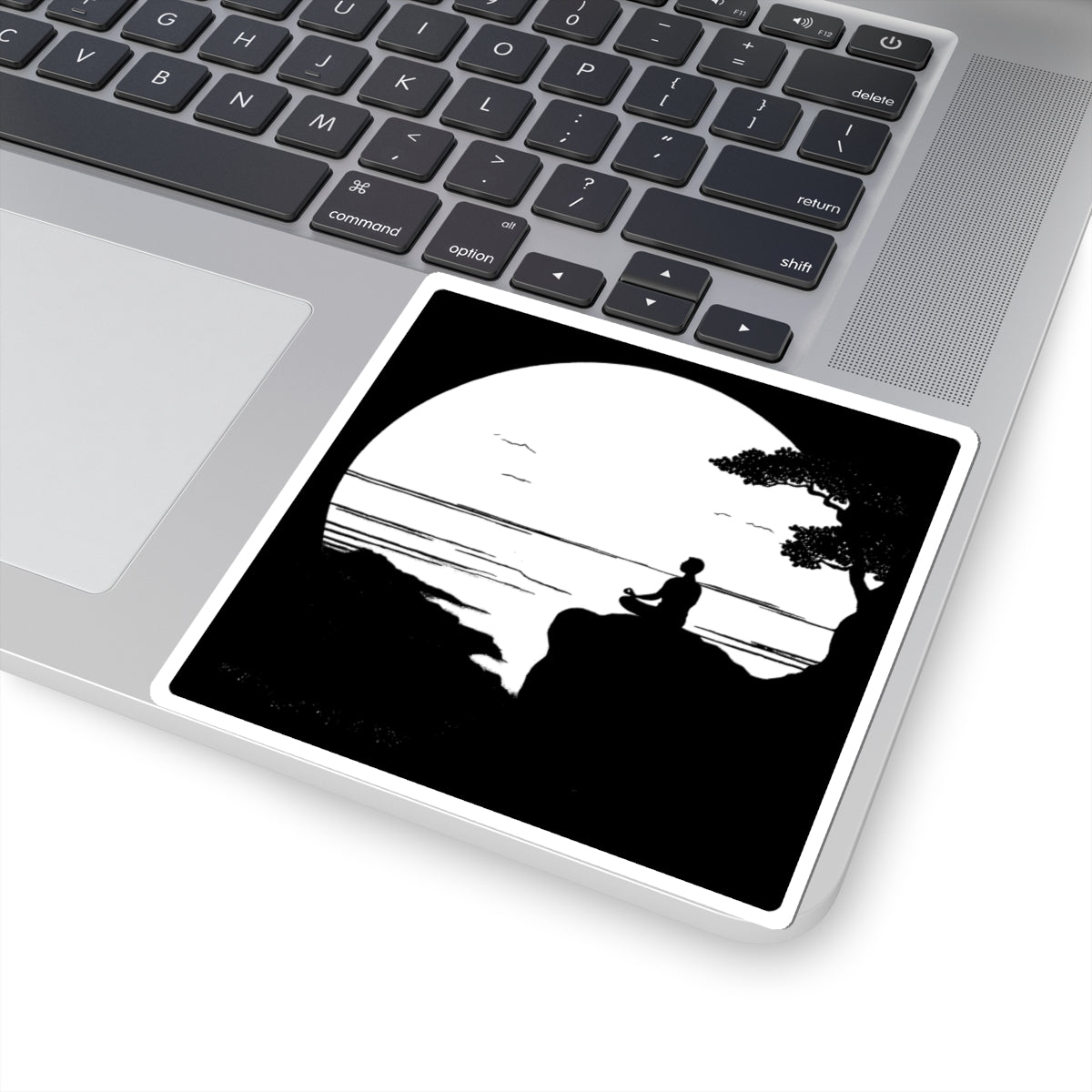 Lakeside Meditation Kiss-Cut Stickers