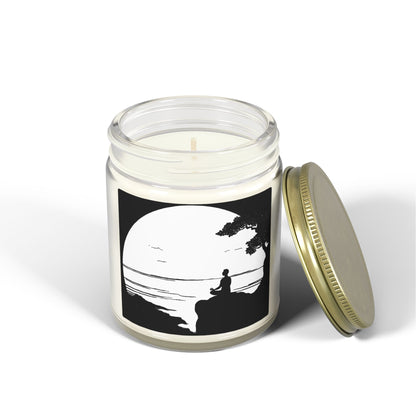 Lakeside Meditation Scented Candles, Coconut Apricot Wax (4oz, 9oz)