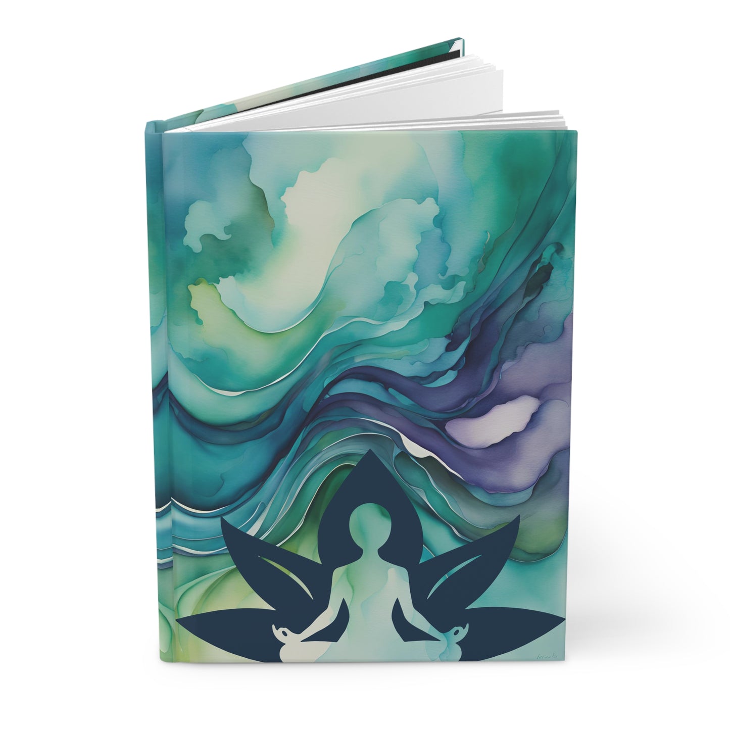 Watercolor Yoga Hardcover Journal Matte
