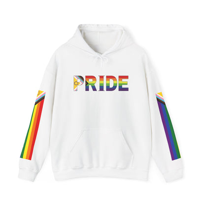 Inclusive Pride Flag Sleaves Unisex Heavy Blend™ Hooded Sweatshirt
