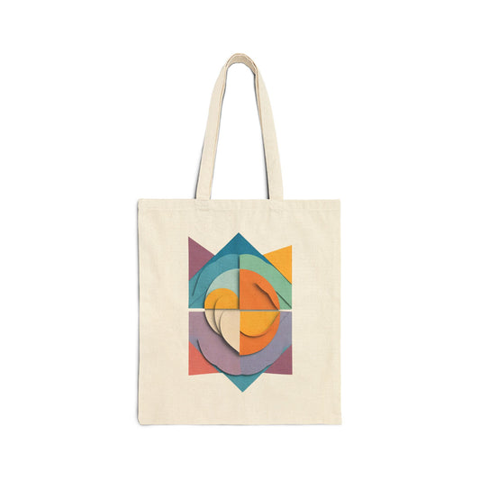 Yoga Mindfulness Cotton Canvas Tote Bag