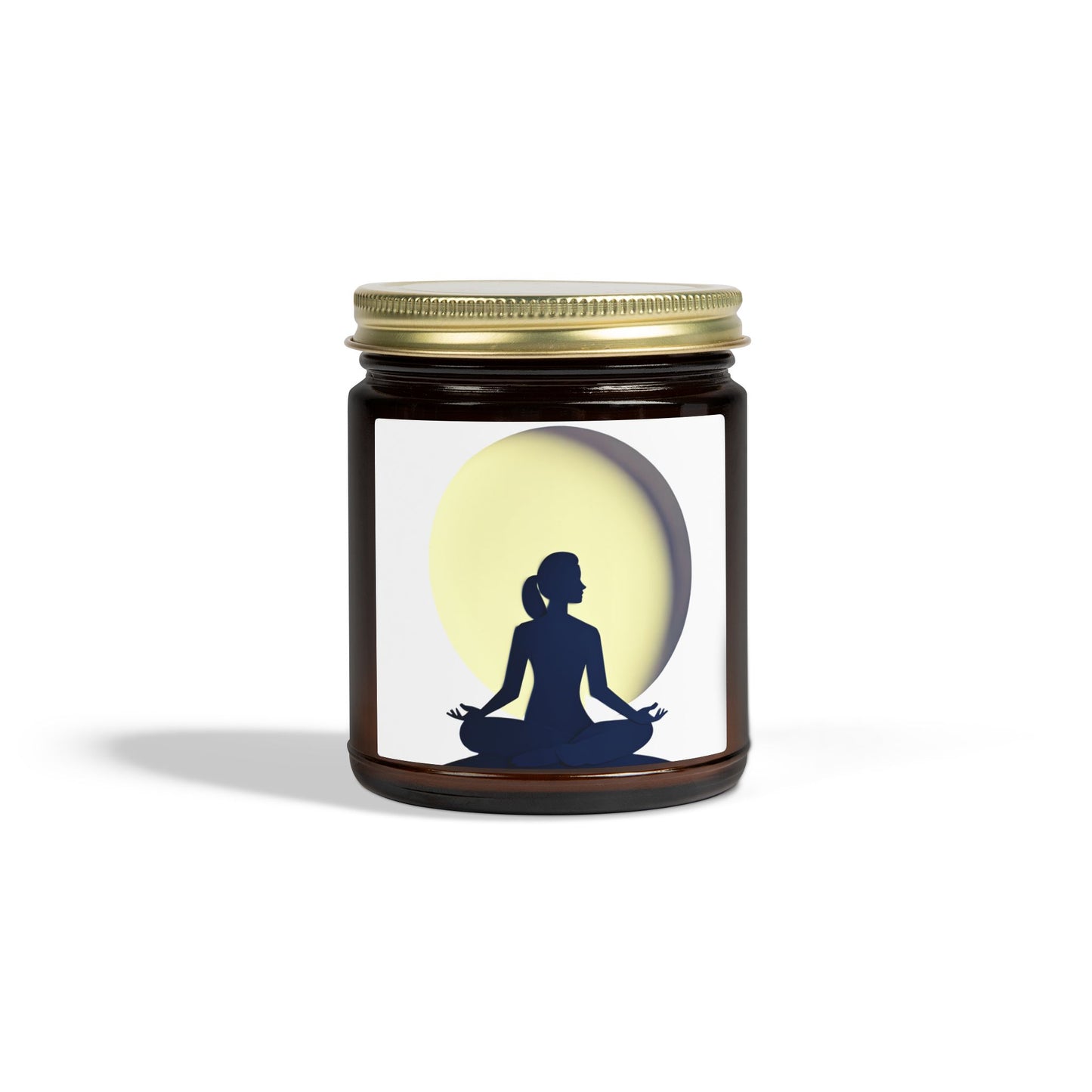 Yoga Moon Meditation Scented Candles, Coconut Apricot Wax (4oz, 9oz)