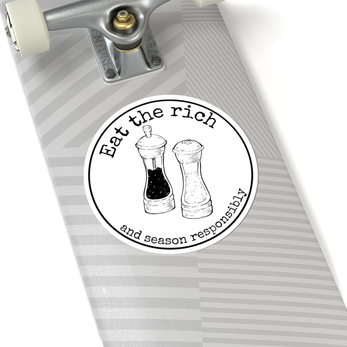 Eat the Rich (and season responsibly) Kiss-Cut Stickers
