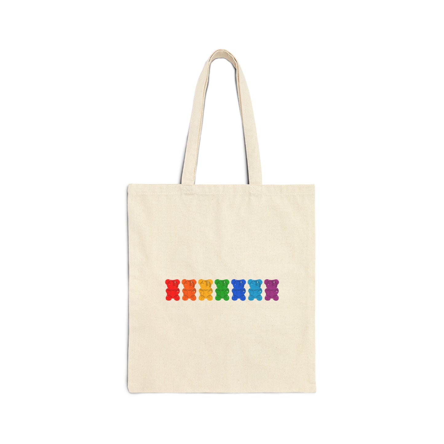 Rainbow Pride Gummy Bears Canvas Tote