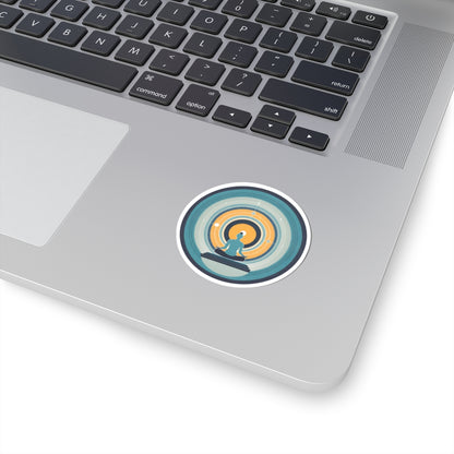 Circle of Meditation Kiss-Cut Stickers