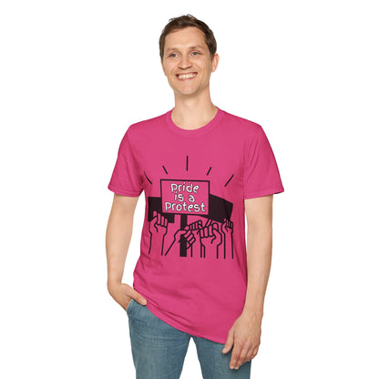 Pride Is A Protest Unisex Softstyle T-Shirt