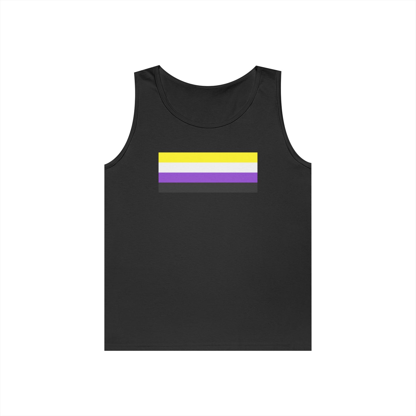 Nonbinary Pride Flag Unisex Heavy Cotton Tank Top