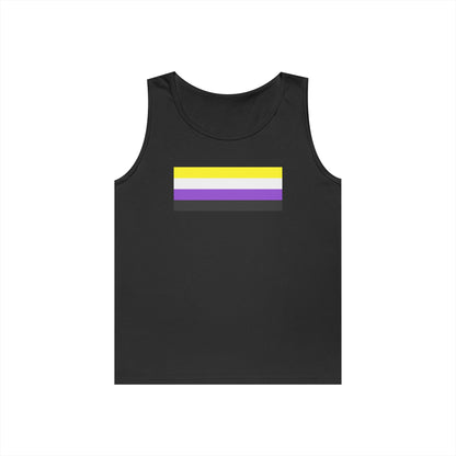 Nonbinary Pride Flag Unisex Heavy Cotton Tank Top
