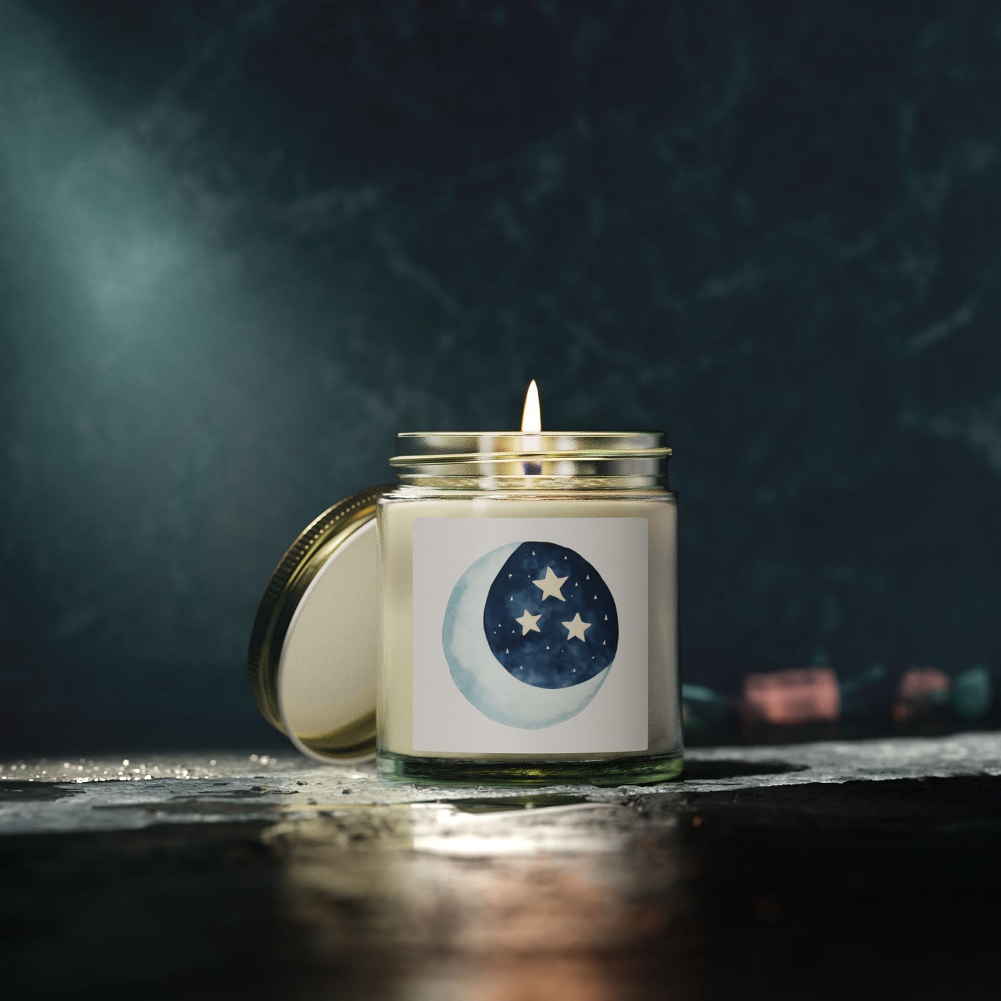 Cosmic Comforts Scented Candles, Coconut Apricot Wax (4oz, 9oz)