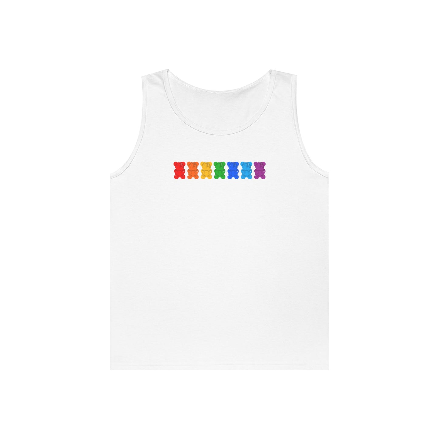 Rainbow Pride Gummy Bears Unisex Heavy Cotton Tank Top
