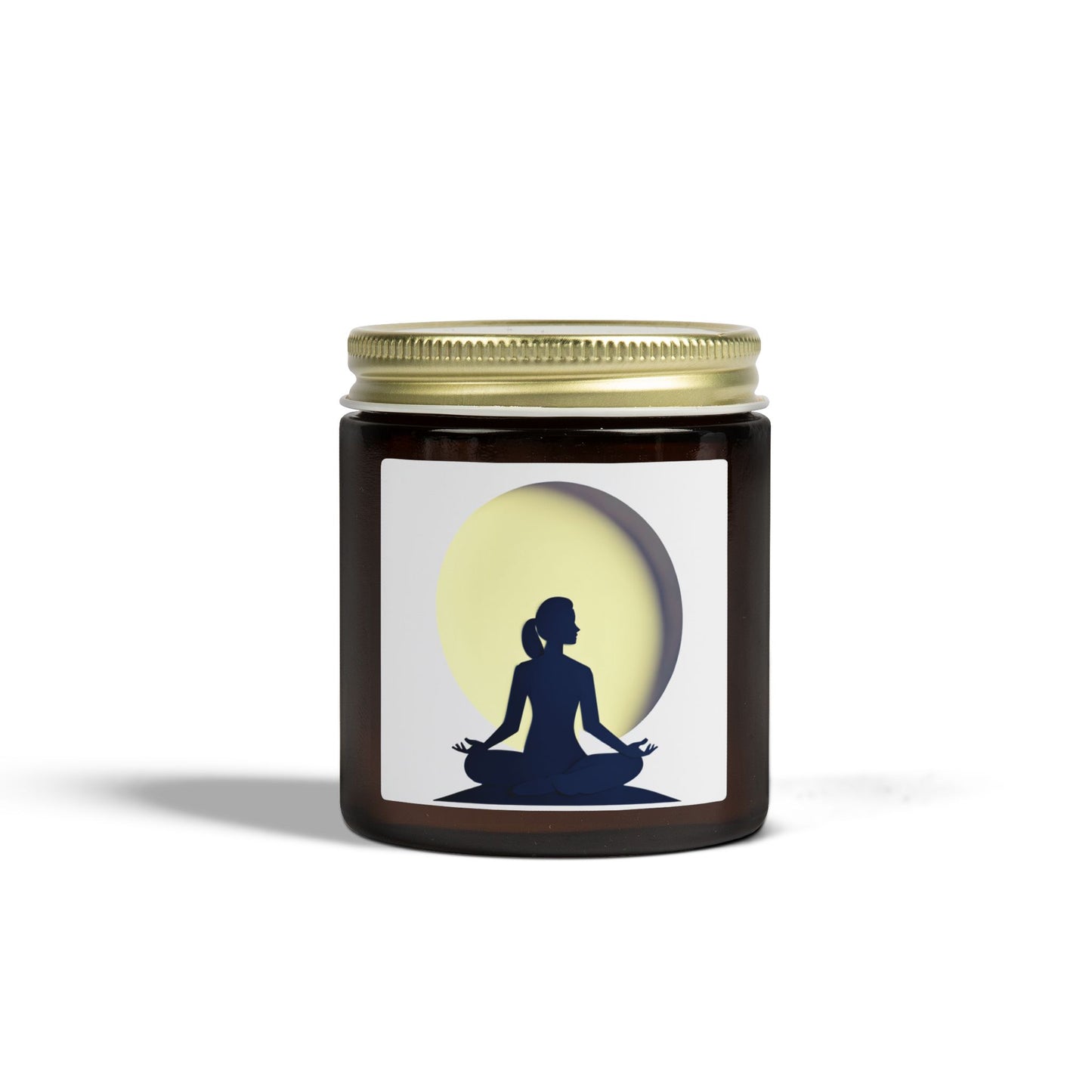 Yoga Moon Meditation Scented Candles, Coconut Apricot Wax (4oz, 9oz)