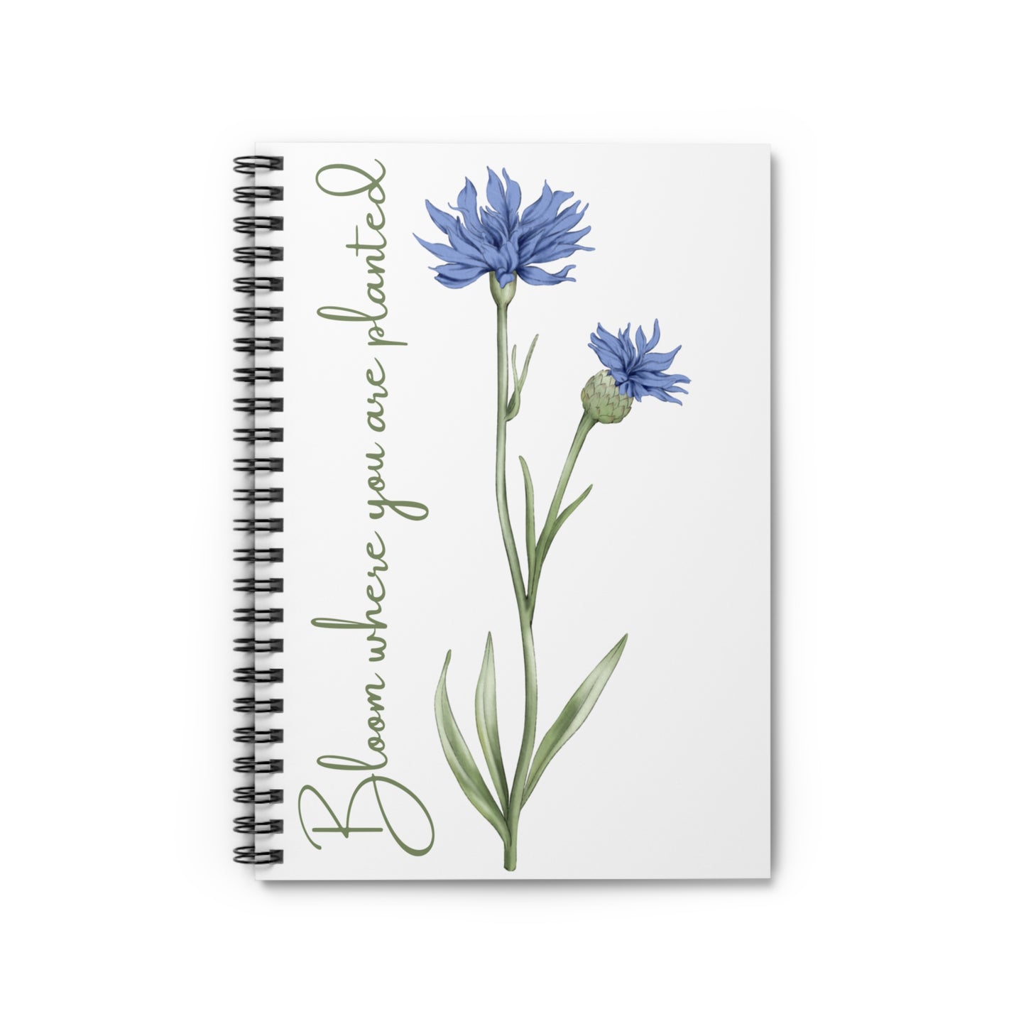 Bloom Where You Are Planted Spiral Notebook - Ruled Line