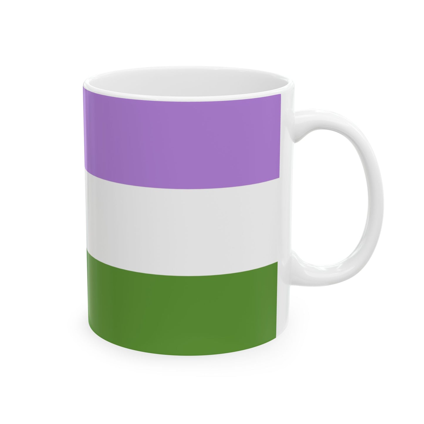 Genderqueer Pride Flag Coffee Mug (11oz/15oz)