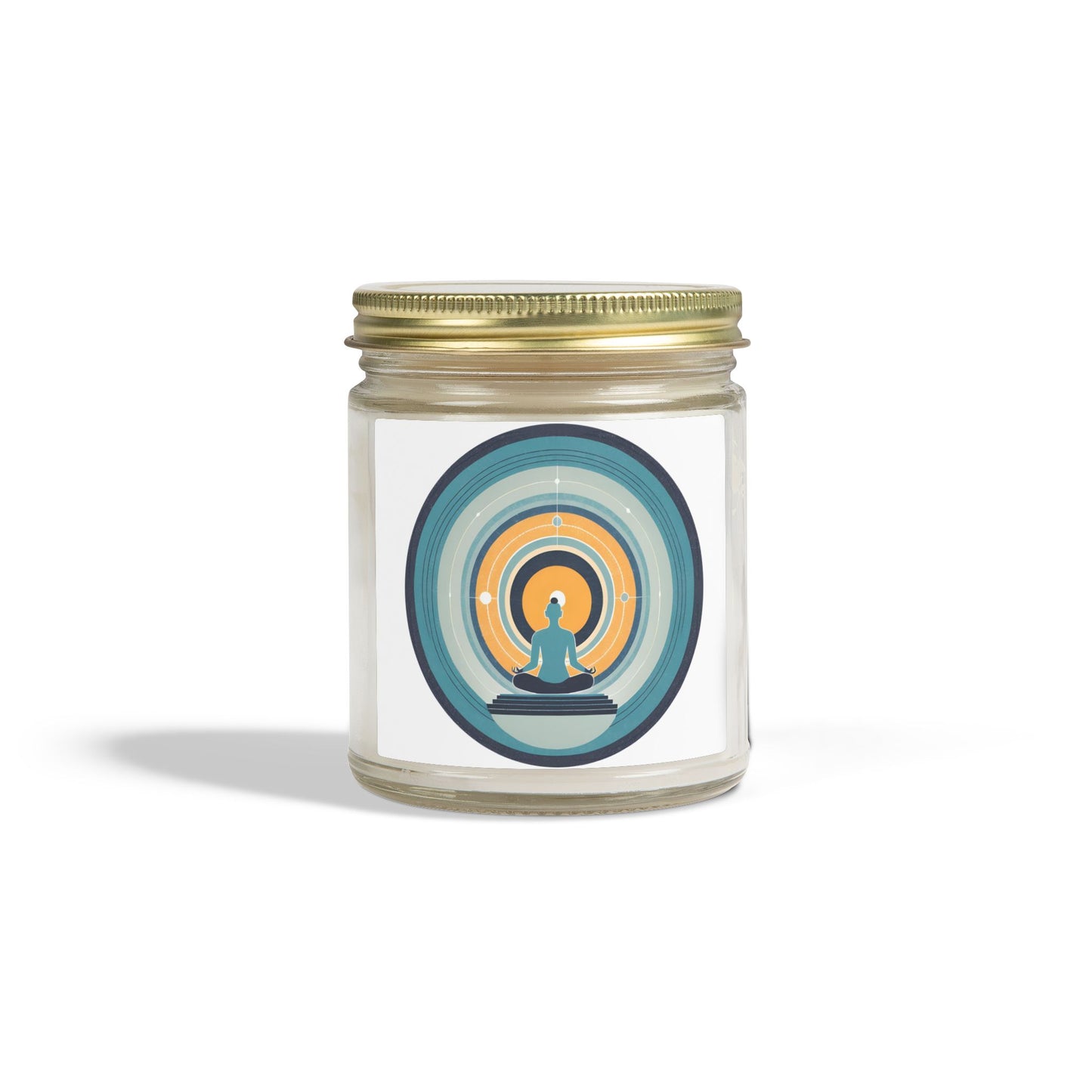 Circle of Meditation Scented Candles, Coconut Apricot Wax (4oz, 9oz)
