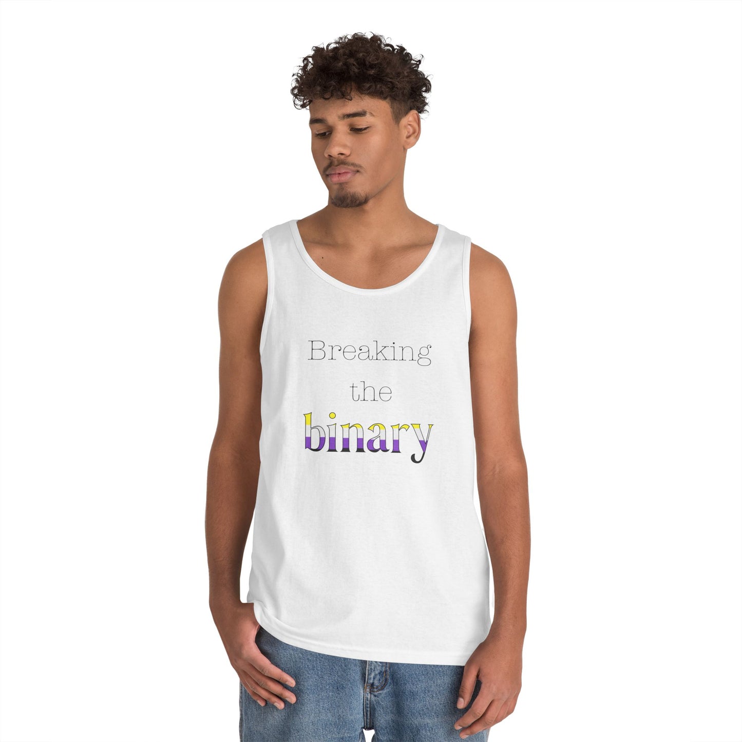 Breaking the Binary Unisex Heavy Cotton Tank Top
