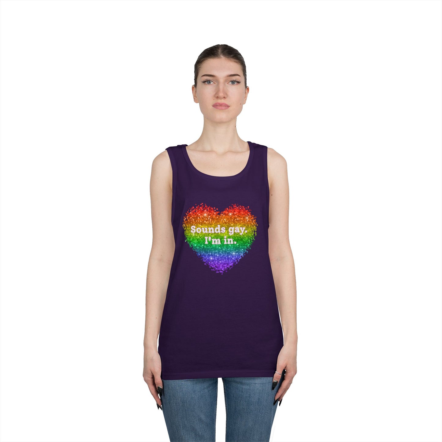 Sounds Gay I'm In Unisex Heavy Cotton Tank Top