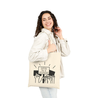 Pride Is A Protest Pride Canvas Tote
