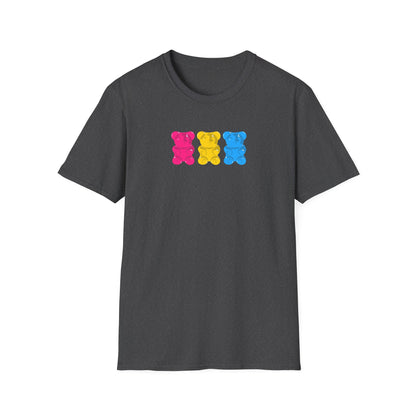 Pansexual Pride Gummy Bears Unisex Softstyle T-Shirt