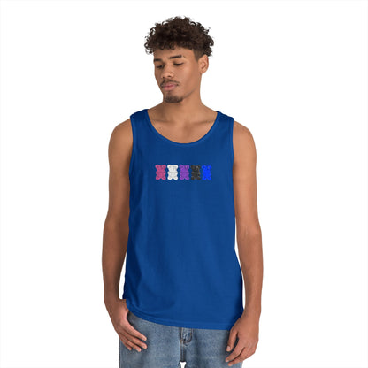 Genderfluid Pride Gummy Bears Unisex Heavy Cotton Tank Top