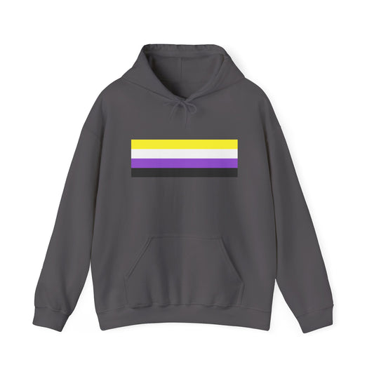 Nonbinary Pride Flag Unisex Heavy Blend™ Hooded Sweatshirt