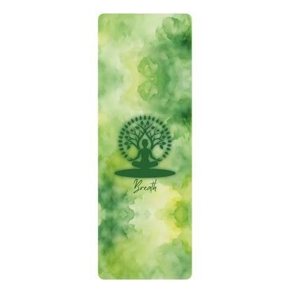 Breath Buddha Watercolor Rubber Yoga Mat