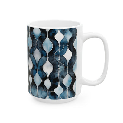 Watercolor Links Ceramic Mug, (11oz, 15oz)