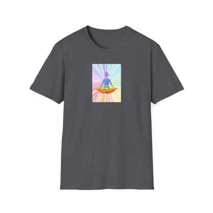 Fractal Rainbow Yoga Unisex Softstyle T-Shirt