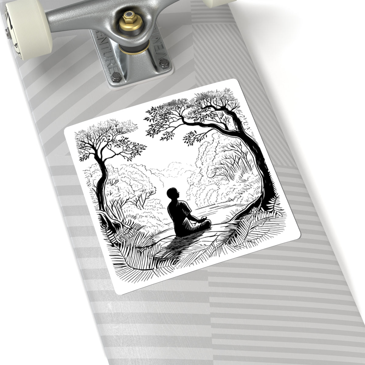 Forest Meditation Kiss-Cut Stickers