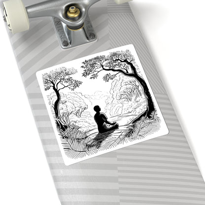 Forest Meditation Kiss-Cut Stickers